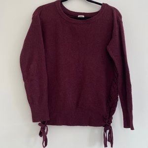 Burgundy sweater